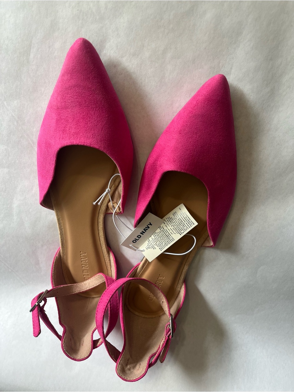 Old Navy Women's Pointed Slingback Flats in Fuchsia Pink